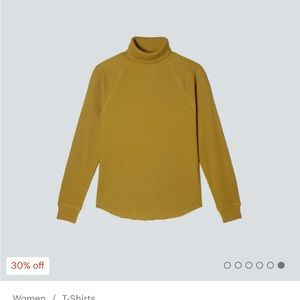 Waffle everlane turtleneck NWT